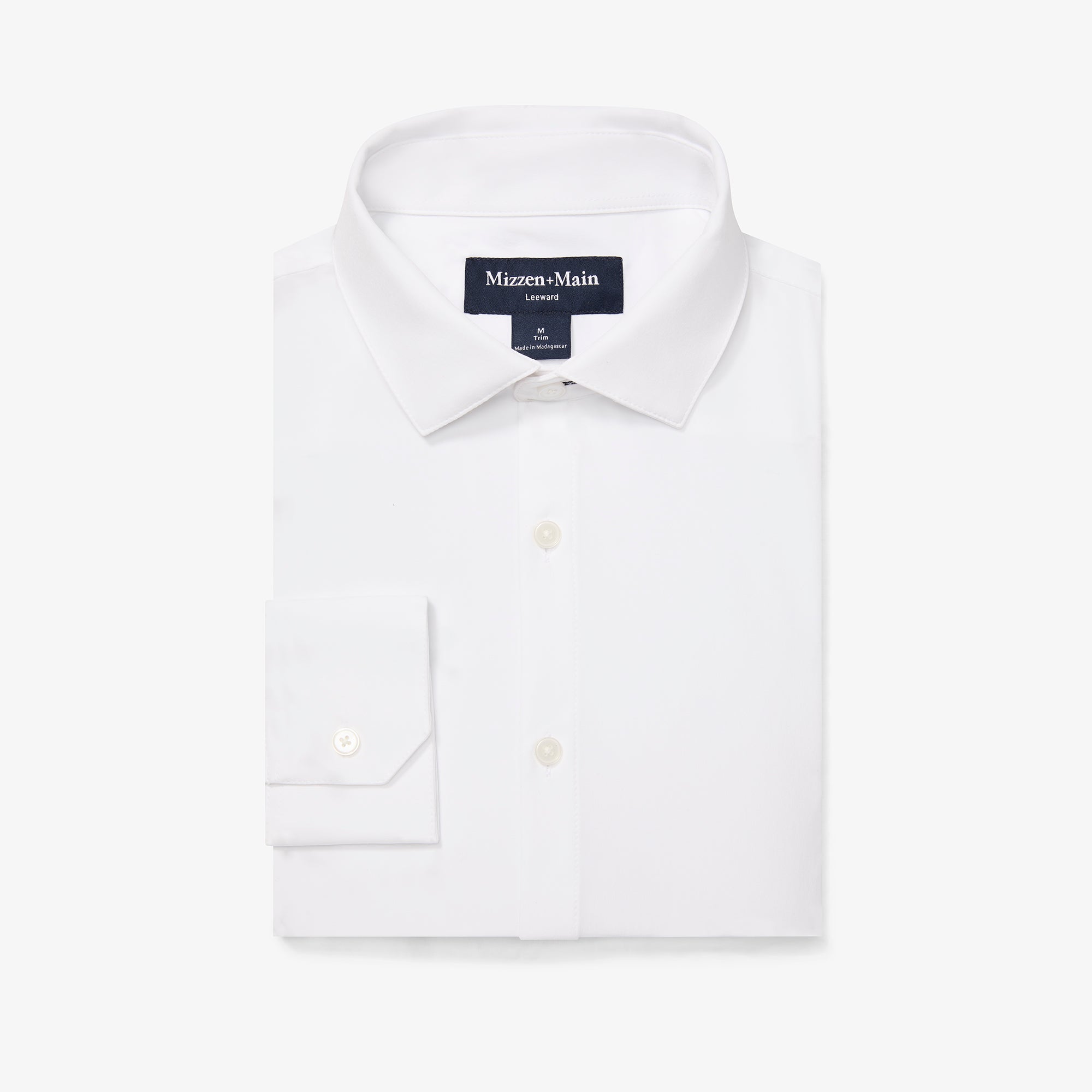 Leeward Dress Shirt - White Solid