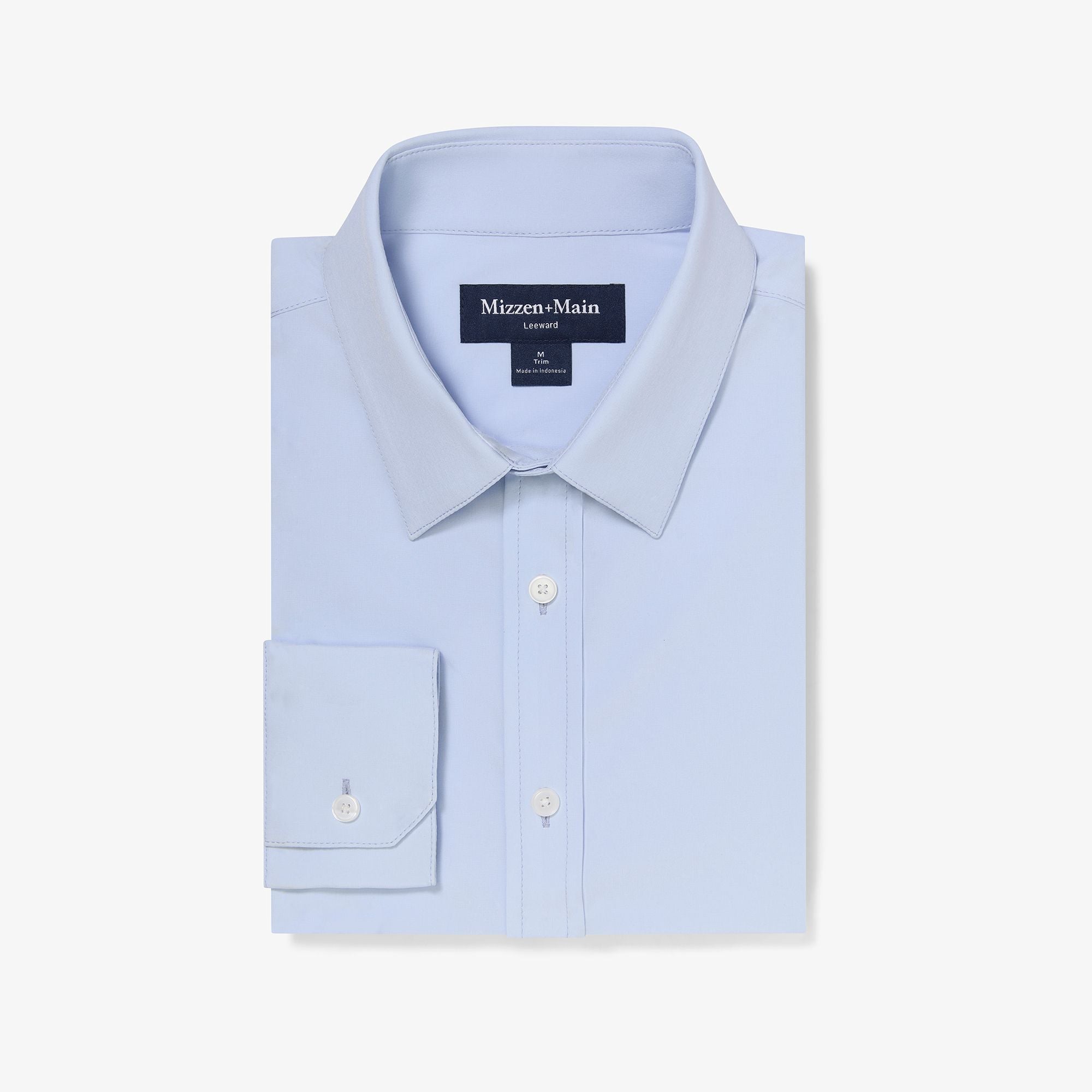 Leeward Formal Dress Shirt - Light Blue Solid